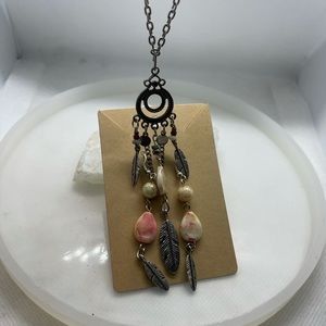Pink Stone Matching Necklace Set